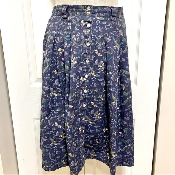 Vintage Dresses & Skirts - NORTHERN REFLECTIONS Vtg Button Front Midi Skirt
